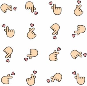 NEW! Peel & Stick Wallpaper - To All The Boys I've Loved Before - Finger Heart